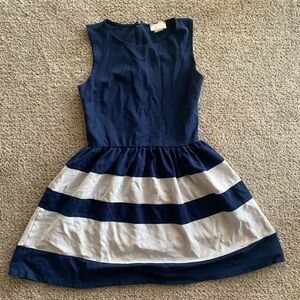 Navy striped dress